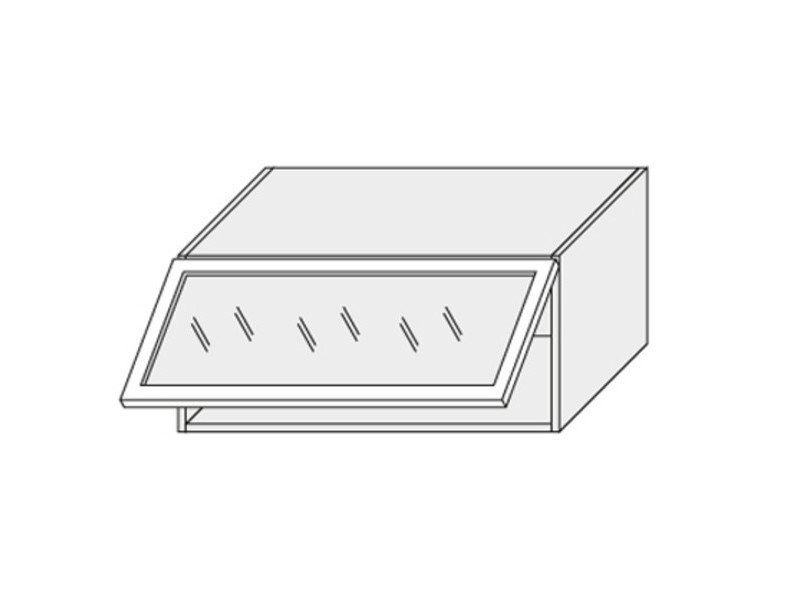 Верхний витринный шкафчик Quantum White mat W4BS/90 WKF AVENTOS