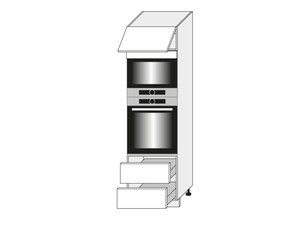 Skapis cepeškrāsnij un mikroviļņu krāsnij Brerra D14/RU/2M/284