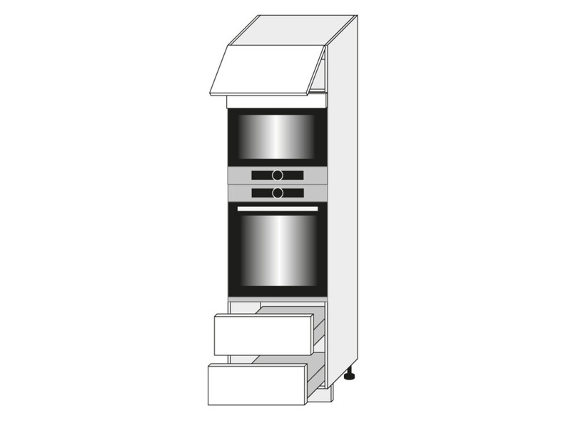 Cabinet for oven and microwave oven Pescara D14/RU/2A 284