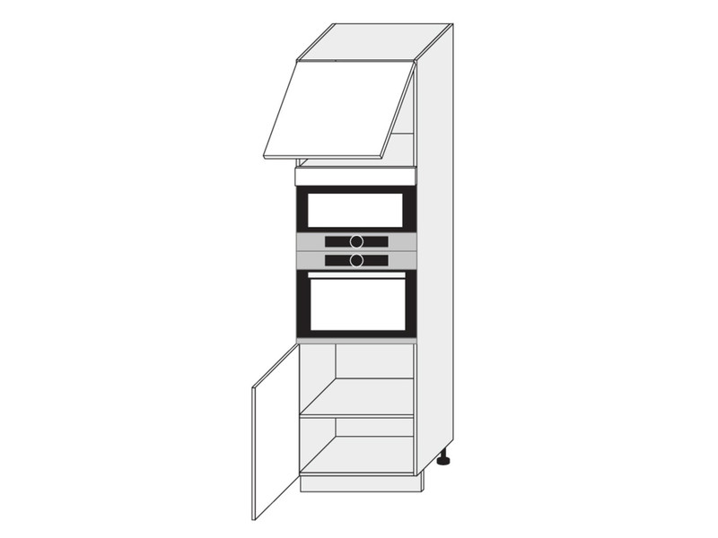 Skapis cepeškrāsnij un mikroviļņu krāsnij Carrini D14/RU/60/207 L