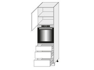 Skapis cepeškrāsnij Carrini D14/RU/3M L