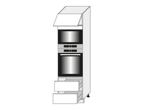 Cabinet for oven and microwave oven Carrini D14/RU/2A 284