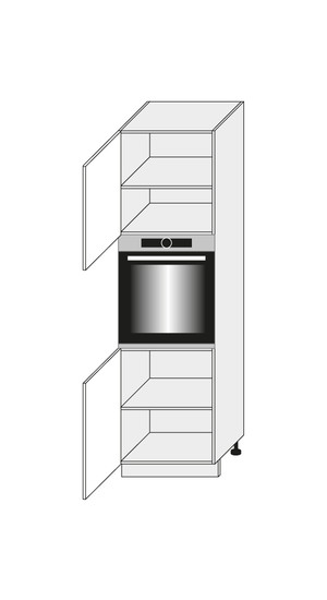 Kitchen cabinet Platinium White D14/RU/2D