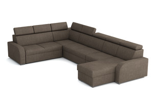 Extendable corner sofa bed Dave 2r+R+2p+1p(65)+LC (P/L)