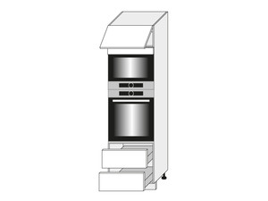Skapis cepeškrāsnij un mikroviļņu krāsnij Celle D14/RU/2M 284