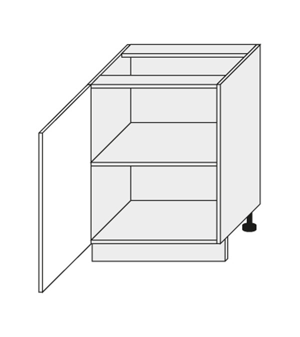 Base cabinet Silver Sonoma D1D/60