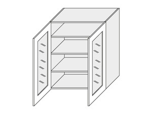 Augšējais vitrīnas skapītis Livorno W4S/80