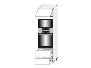 Skapis cepeškrāsnij un mikroviļņu krāsnij SIlver D14/RU/2R 284