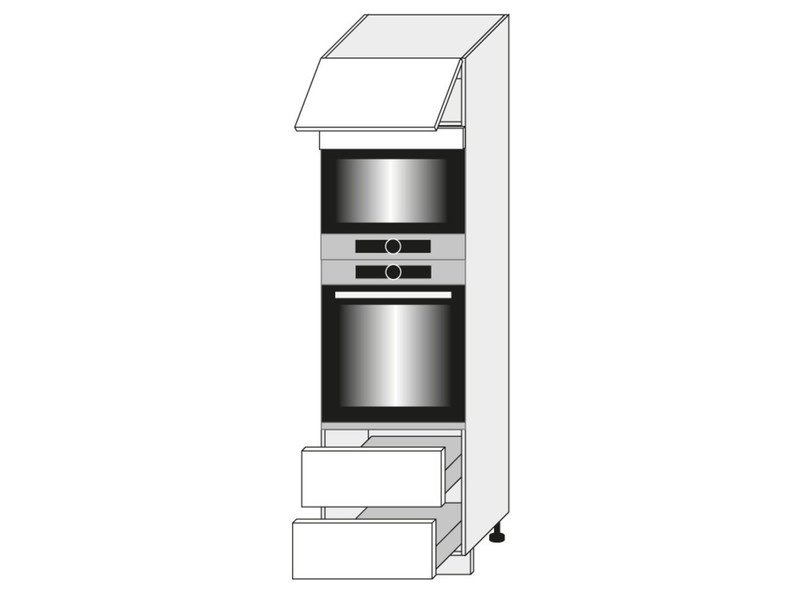Skapis cepeškrāsnij un mikroviļņu krāsnij SIlver D14/RU/2M 284