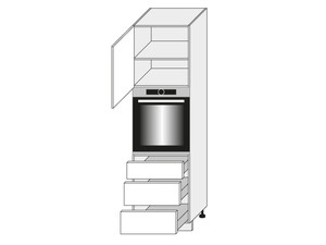 Шкаф для духовки Emporium white D14/RU/3R