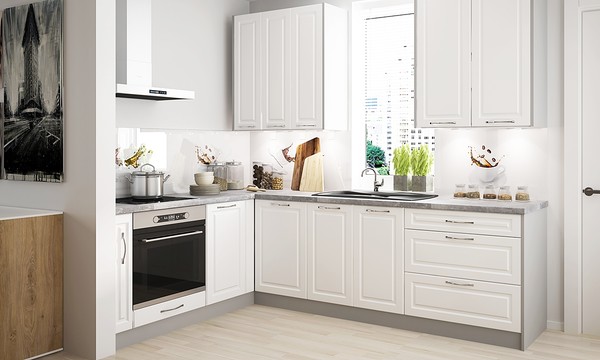 Cabinet for oven Emporium white D14/RU/3R