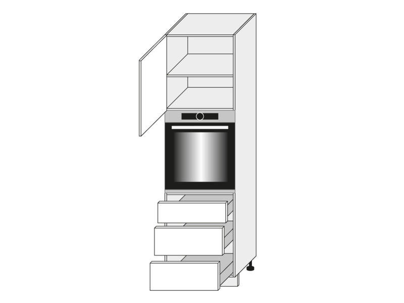 Skapis cepeškrāsnij Emporium white D14/RU/3M