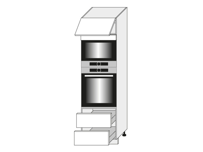 Шкаф для духовки и микроволновой печи Emporium white D14/RU/2M 284
