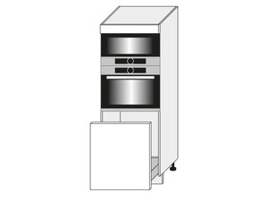 Skapis cepeškrāsnij un mikroviļņu krāsnij Emporium white D5AA/60/154
