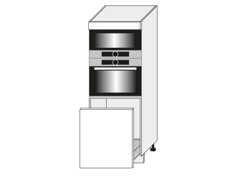 Cabinet for oven and microwave oven Emporium white D5AA/60/154