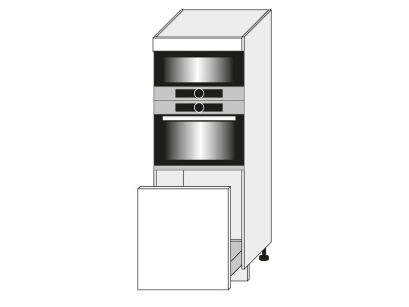Skapis cepeškrāsnij un mikroviļņu krāsnij Emporium white D5AA/60/154