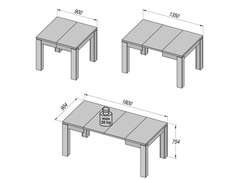 Extendable table ID-21005