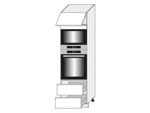 Cabinet for oven and microwave oven Livorno D14/RU/2A 284