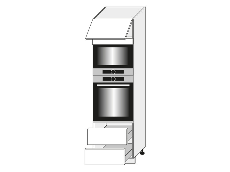 Cabinet for oven and microwave oven Livorno D14/RU/2A 284
