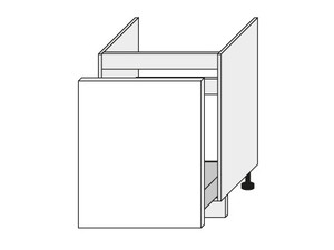Zemizlietnes skapītis Wood D1ZM/60