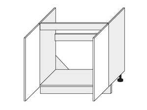 Zemizlietnes skapītis Wood D8Z/80