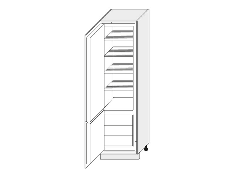 Skapis iebūvējamajam ledusskapim Wood D14/DL/60/207