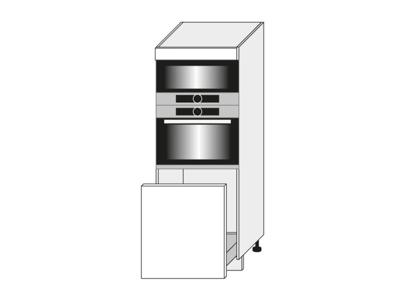 Skapis cepeškrāsnij un mikroviļņu krāsnij Wood D5AA/60/154