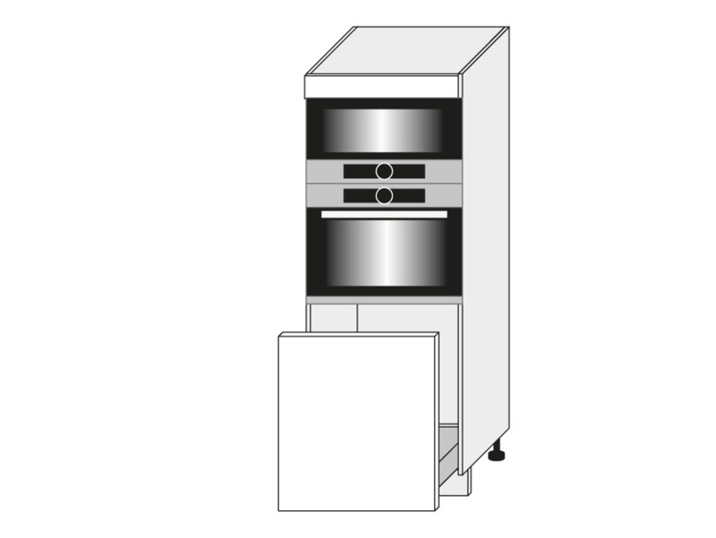Шкаф для духовки и микроволновой печи Quantum Graphite D5AA/60/154