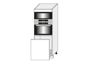 Skapis cepeškrāsnij un mikroviļņu krāsnij Wood D5AR/60/154