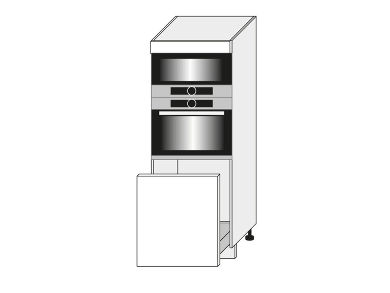 Skapis cepeškrāsnij un mikroviļņu krāsnij Wood D5AR/60/154