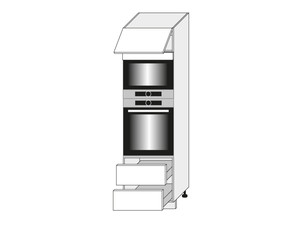 Skapis cepeškrāsnij un mikroviļņu krāsnij Optimum D14/RU/2M 284