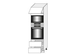 Шкаф для духовки и микроволновой печи Treviso D14/RU/2M 284