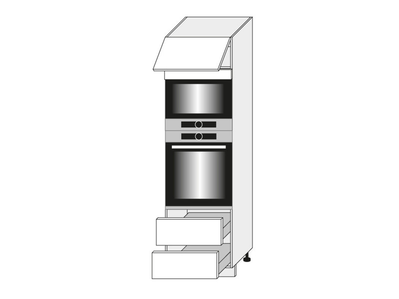 Cabinet for oven and microwave oven Treviso D14/RU/2A 284