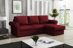 Extendable corner sofa bed Alfa L/P