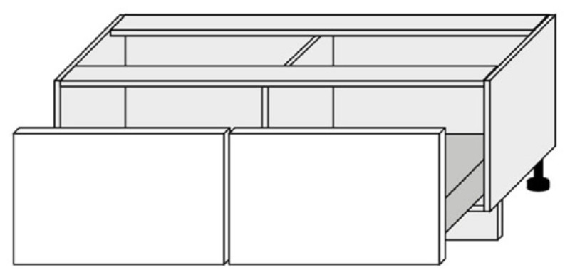 Apakšējais skapītis Emporium Grey Stone D2M/120