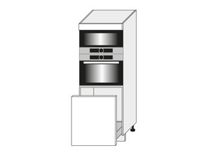 Skapis cepeškrāsnij un mikroviļņu krāsnij Emporium Grey Stone D5AA/60/154