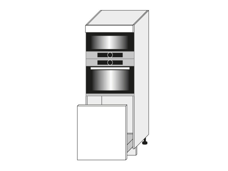 Шкаф для духовки и микроволновой печи Emporium Grey Stone Light D5AA/60/154