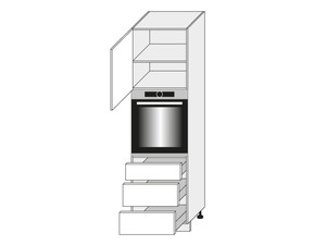 Skapis cepeškrāsnij Emporium Grey Stone D14/RU/3R
