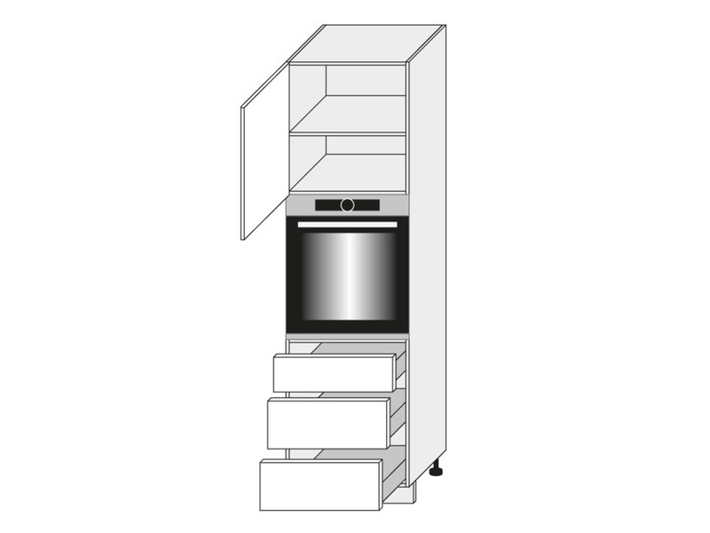 Skapis cepeškrāsnij Emporium Grey Stone D14/RU/3R