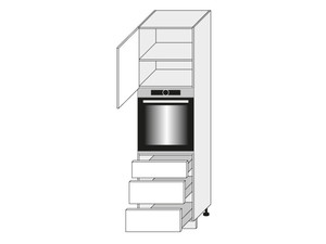 Cabinet for oven Emporium Grey Stone Light D14/RU/3M