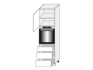 Skapis cepeškrāsnij Emporium Grey Stone D14/RU/3A