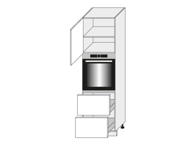 Cabinet for oven Emporium Grey Stone D14/RU/2M 356