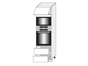 Skapis cepeškrāsnij un mikroviļņu krāsnij Emporium Grey Stone Light D14/RU/2A 284