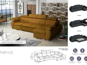 Угловой диван раскладной Aston 1p(65)+2r+LCp