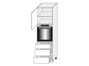 Шкаф для духовки SIlver Plus D14/RU/3A