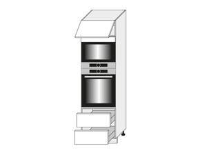 Skapis cepeškrāsnij un mikroviļņu krāsnij SIlver D14/RU/2A 284