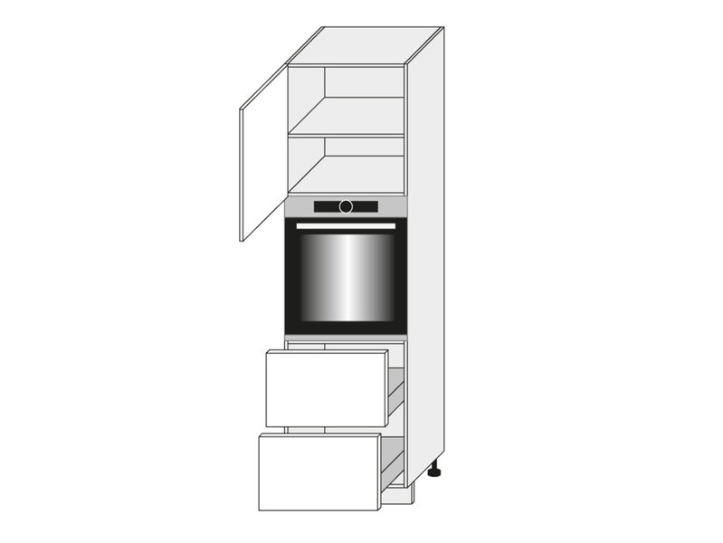 Cabinet for oven SIlver D14/RU/2R 356