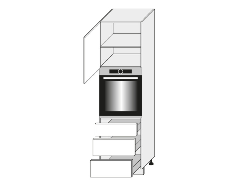 Шкаф для духовки Malmo D14/RU/3R