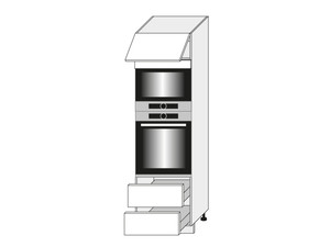 Skapis cepeškrāsnij un mikroviļņu krāsnij Florence D14/RU/2R 284