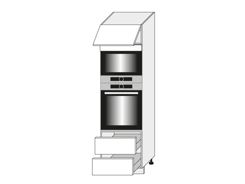 Skapis cepeškrāsnij un mikroviļņu krāsnij Florence D14/RU/2R 284